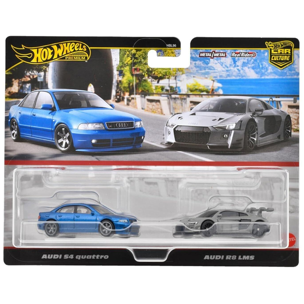 Hot Wheels - Audi S4 Quattro & Audi R8 LMS - 2024 Car Culture 2-Pack