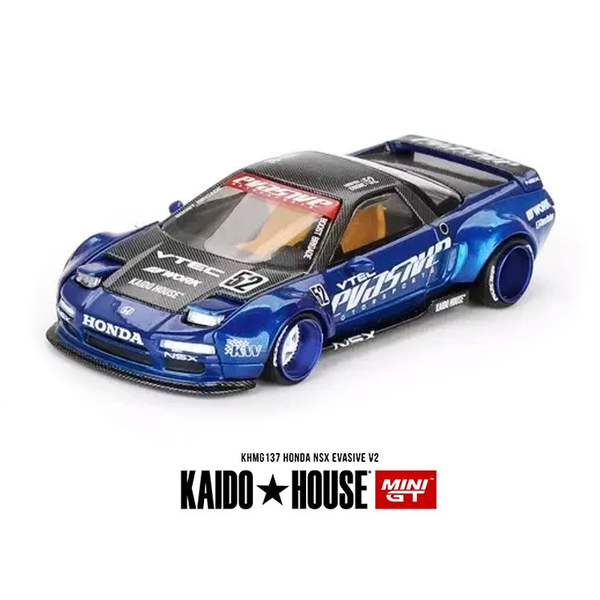 Kaido House x Mini GT - Honda NSX Evasive V2 – Blue *Sealed, Possibility of a Chase*