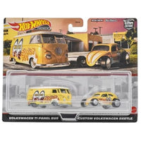 Hot Wheels - Volkswagen T1 Panel Bus & Custom Volkswagen Beetle - 2022 Car Culture 2-Pack