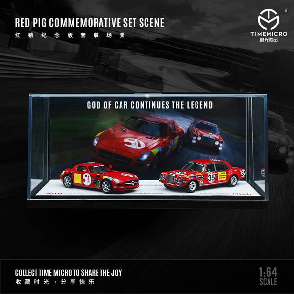 Time Micro - Mercedes-Benz "Red Pig" Commemorative Scene 2-Car Set