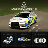 Time Micro - Mitsubishi Lancer Evolution X British Police Car w/ Figure