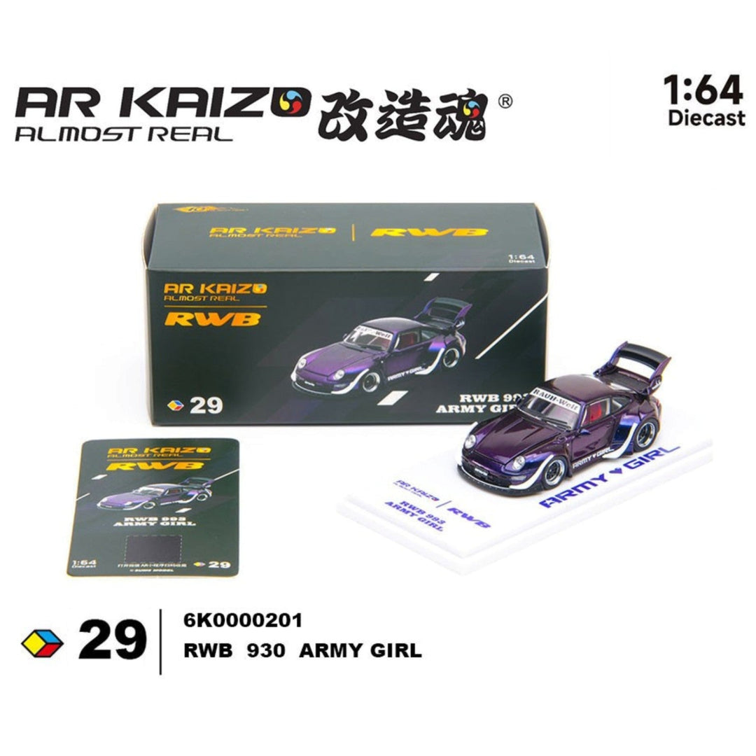 Almost Real - RWB 993 "Army Girl"- AR Kaizo Series - Top CollectiblesDiecastAR Kaizo