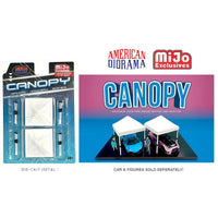 American Diorama - 2 - Pack Canopy Set - White *MiJo Exclusive* - Top CollectiblesDiecastAmerican Diorama