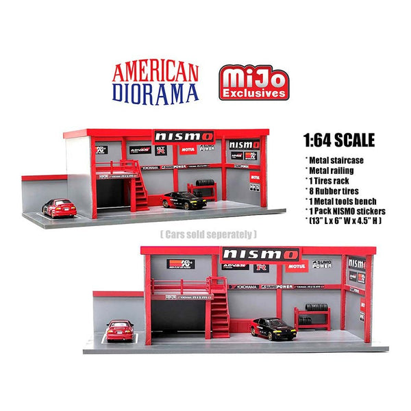 American Diorama - Advan Yokohama Garage Diorama *MiJo Exclusive* - Top CollectiblesDiecastAmerican Diorama