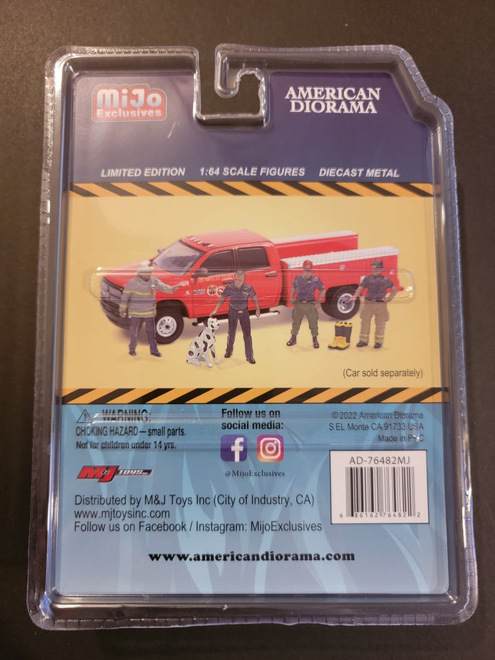 American Diorama - Firefighter Department Figures - *MiJo Exclusive* - Top CollectiblesDiecastAmerican Diorama
