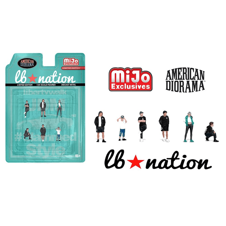 American Diorama - Liberty Walk LB Nation Figure Set *Pre - Order* - Top CollectiblesDiecastAmerican Diorama
