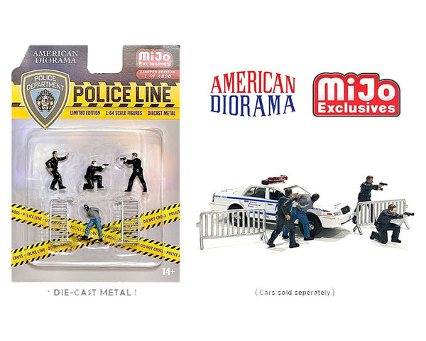 American Diorama - Police Line Figures - *MiJo Exclusive* - Top CollectiblesDiecastAmerican Diorama