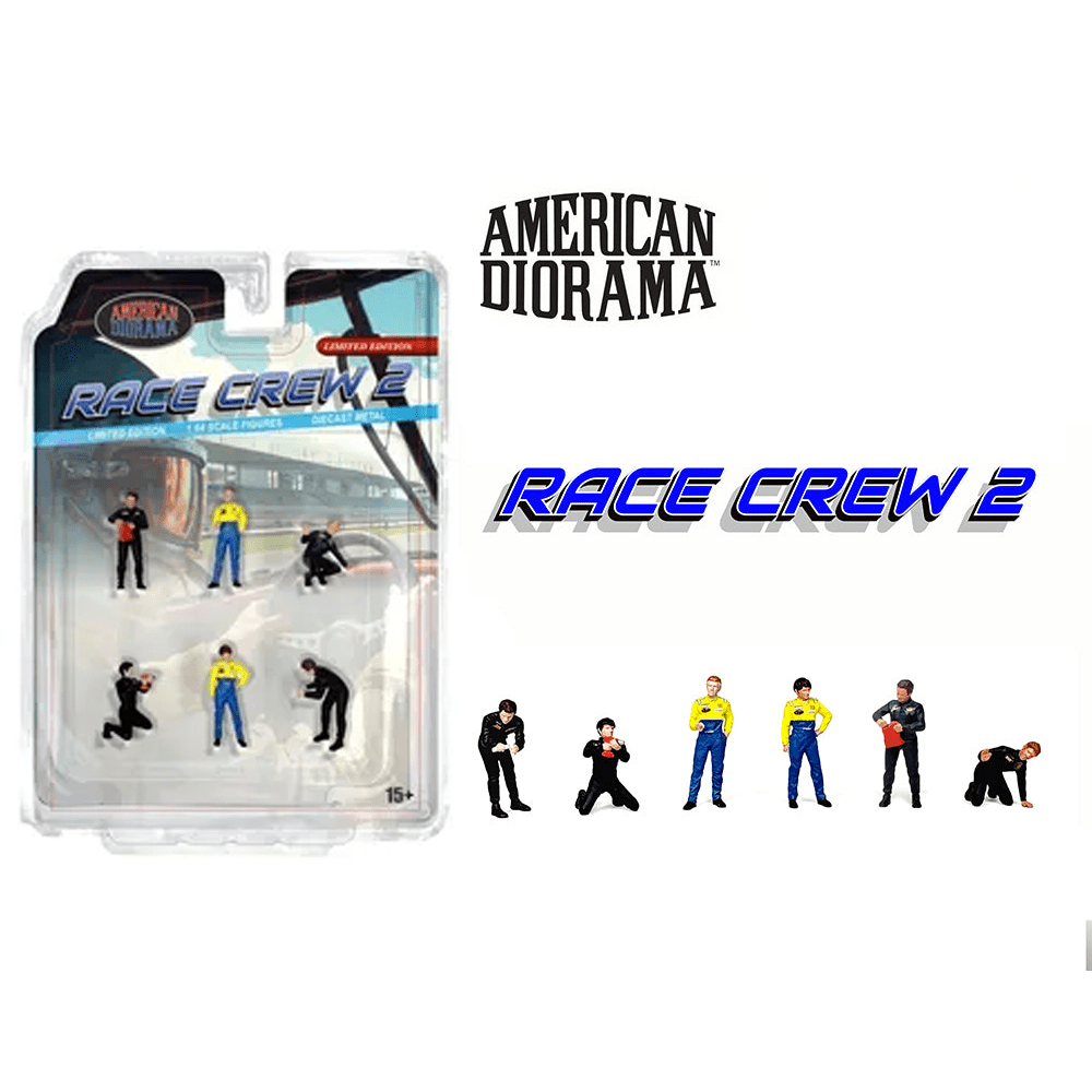 American Diorama - Race Crew 2 Figure Set - Top CollectiblesDiecastAmerican Diorama