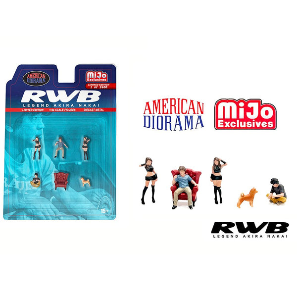 American Diorama - RWB Legend Akira Nakai Figure Set *MiJo Exclusive* - Top CollectiblesDiecastAmerican Diorama