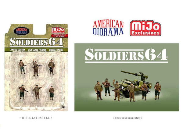 American Diorama - Soldiers 64 Figures - *MiJo Exclusive* - Top CollectiblesDiecastAmerican Diorama