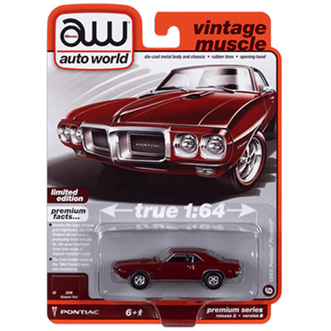 Auto World - 1969 Pontiac Firebird - 2023 Vintage Muscle Series - Top CollectiblesDiecastAuto World