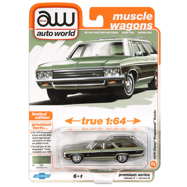 Auto World - 1970 Chevy Kingswood Estate - 2025 Muscle Wagons Series - Top CollectiblesDiecastAuto World