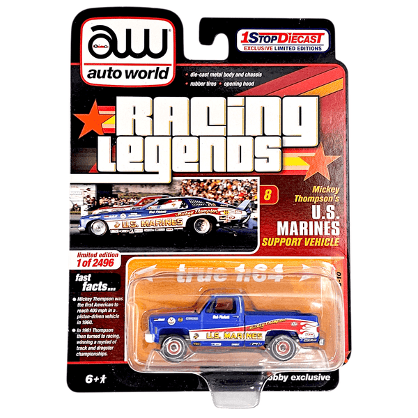 Auto World - 1973 Chevrolet C - 10 - 2022 Racing Legends Series *1StopDiecast Exclusive* - Top CollectiblesDiecastAuto World