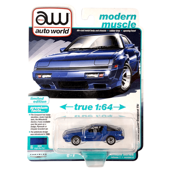 Auto World - 1988 Chrysler Conquest TSi - 2025 Modern Muscle Series - Top CollectiblesDiecastAuto World