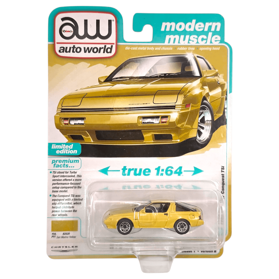 Auto World - 1988 Chrysler Conquest TSi - 2025 Modern Muscle Series - Top CollectiblesDiecastAuto World