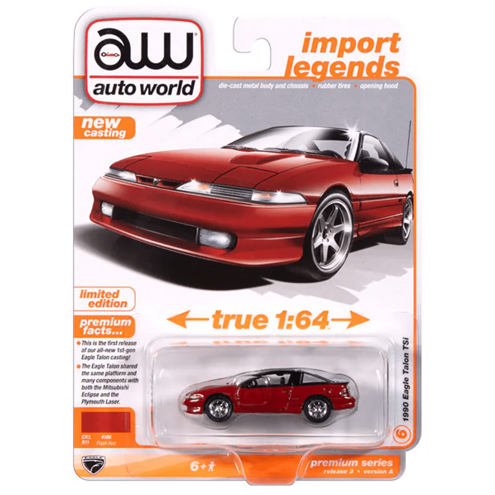Auto World - 1990 Eagle Talon TSi - 2025 Import Legends Series - Top CollectiblesDiecastAuto World