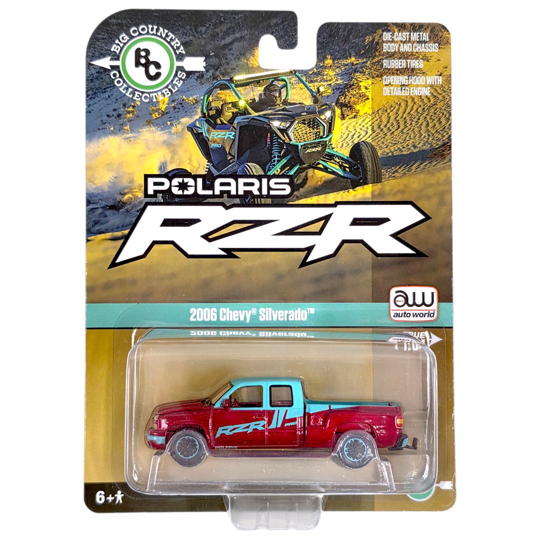 Auto World - 2006 Chevy Silverado - 2025 Big Country Collectibles Series *Ultra Red Chase* - Top CollectiblesDiecastAuto World