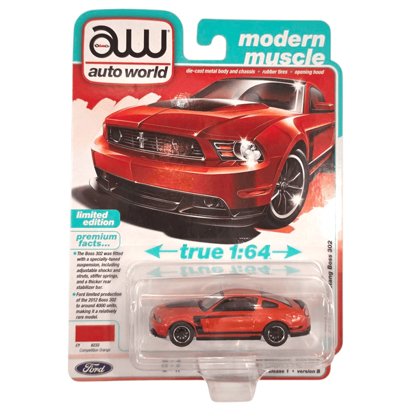 Auto World - 2012 Ford Mustang Boss 302 - 2025 Modern Muscle Series - Top CollectiblesDiecastAuto World