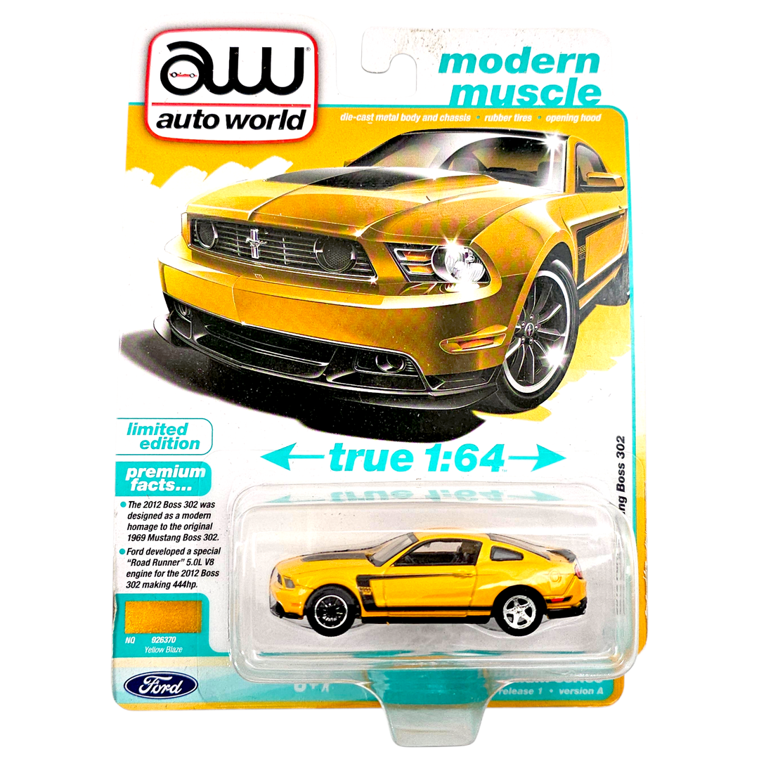 Auto World - 2012 Ford Mustang GT/CS - 2022 Modern Muscle Series *Wheel Error* - Top CollectiblesDiecastAuto World