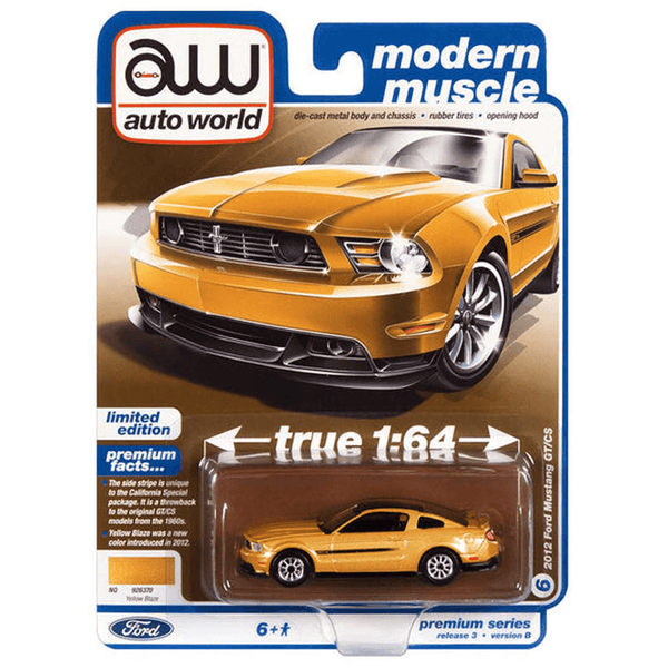 Auto World - 2012 Ford Mustang GT/CS - 2022 Modern Muscle Series - Top CollectiblesDiecastAuto World