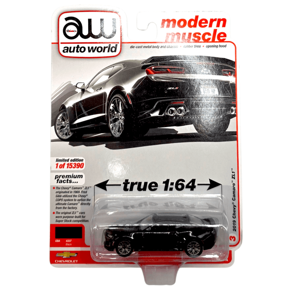 Auto World - 2019 Chevy Camaro ZL1 - 2021 Modern Muscle Series - Top CollectiblesDiecastAuto World