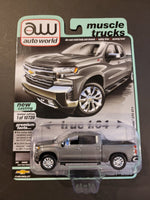 Auto World - 2019 Chevy Silverado LTZ Z71 - 2020 Muscle Trucks Series - Top CollectiblesDiecastAuto World