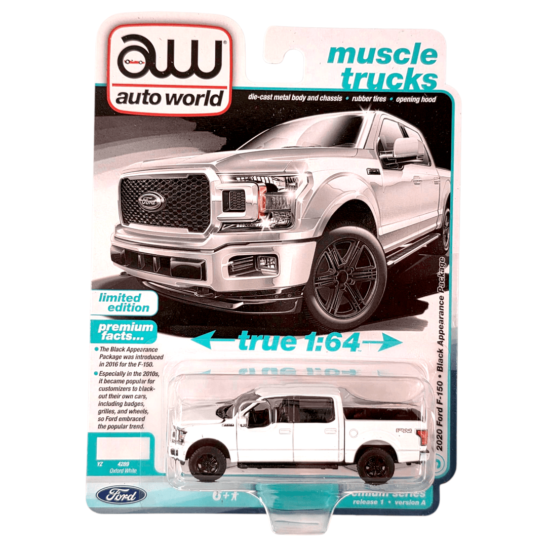 Auto World - 2020 Ford F - 150 Black Appearance Package - 2025 Muscle Trucks Series - Top CollectiblesDiecastAuto World