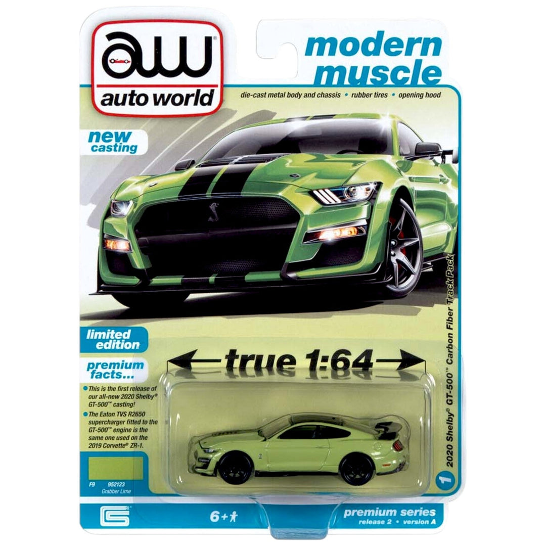 Auto World - 2020 Shelby GT-500 Carbon Fiber Track Pack - 2022 Modern Muscle Series - Top CollectiblesDiecastAuto World