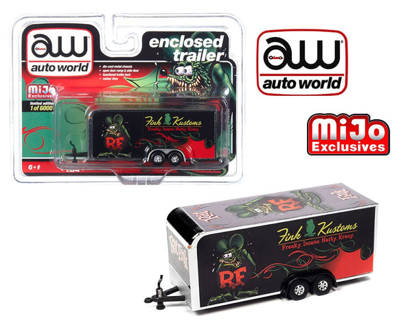 Auto World - Rat Fink Enclosed Trailer - 2022 *MiJo Exclusive* - Top CollectiblesDiecastAuto World