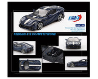 BBR Models - Ferrari 812 Competitizone Blue Tour De France – Limited Edition *Pre - Order* - Top CollectiblesDiecastBBR Models