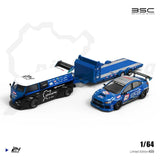 BriScale Micro - Volkswagen T1 & Subaru WRX STi Trailer Set - Top CollectiblesDiecastBriScale Micro