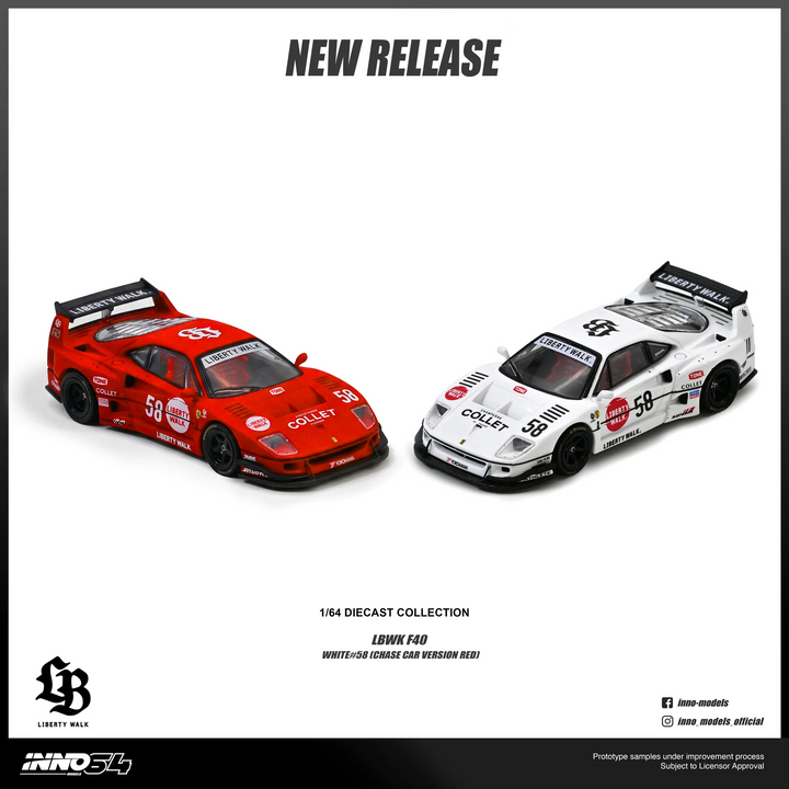 INNO64 - LBWK F40 Collet - Liberty Walk *Sealed, Possibility of a Chase Car*