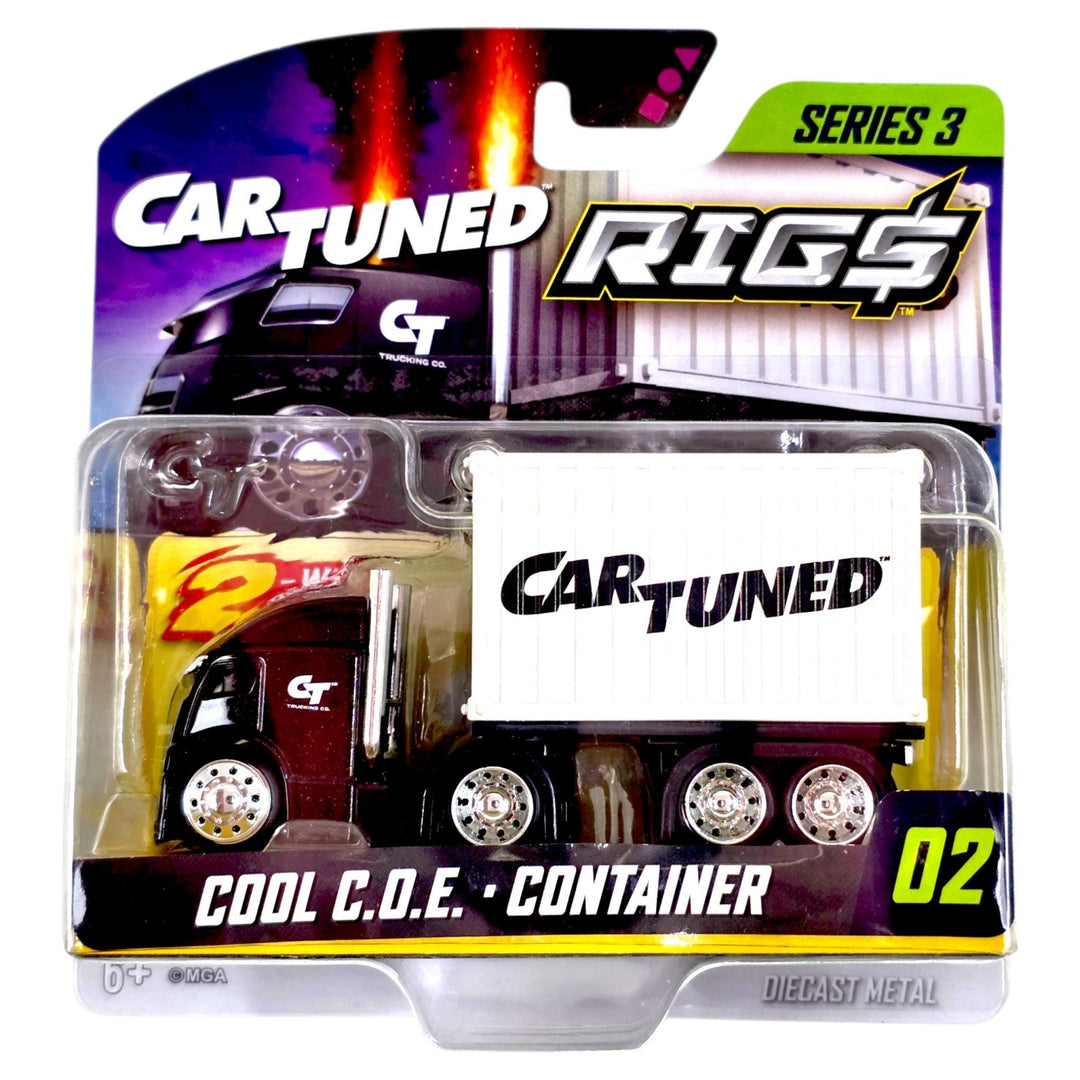 CarTuned - Cool C.O.E. Container (Black &amp; White) - 2026 Rigs Series 3 - Top CollectiblesDiecastMGA