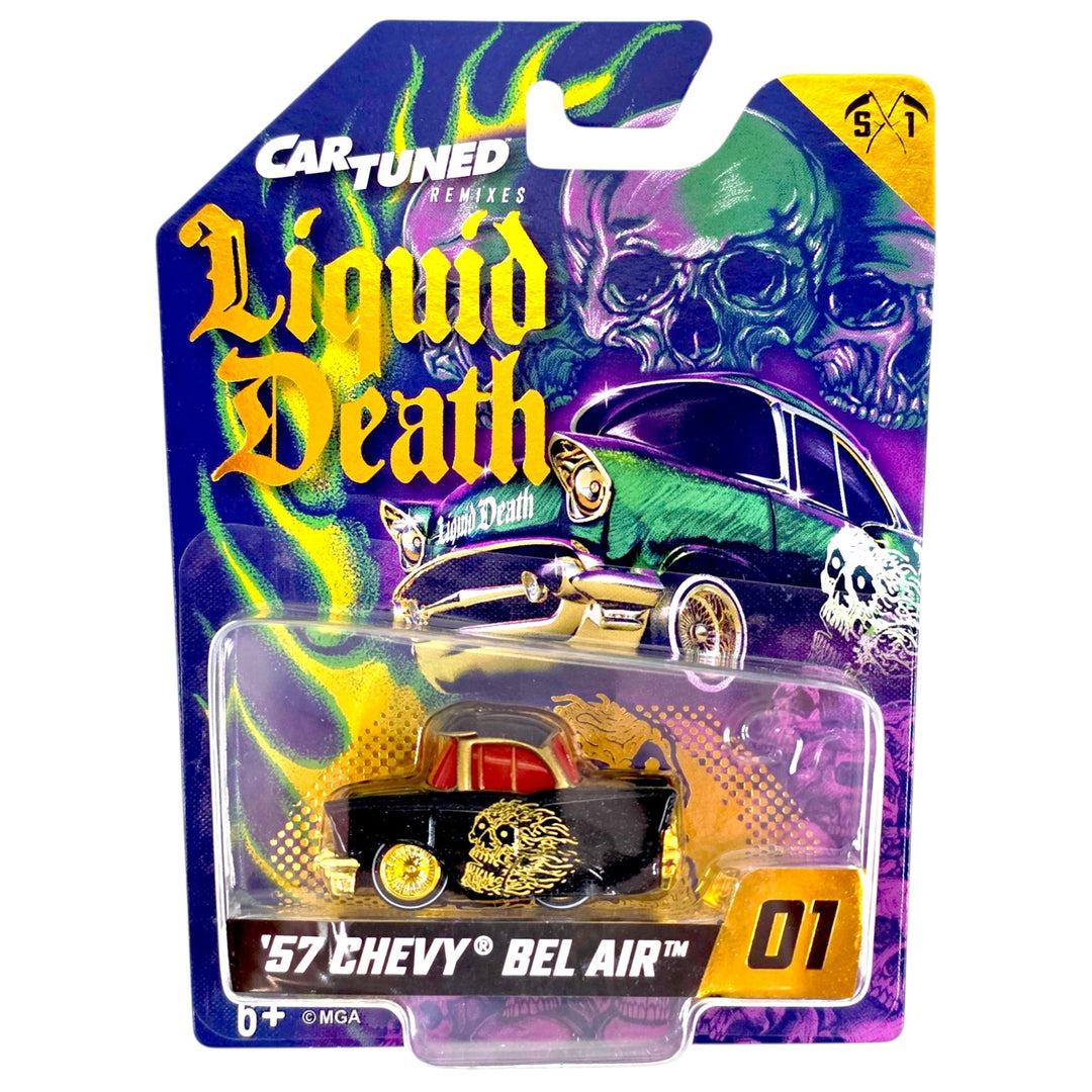 CarTuned x Liquid Death - '57 Chevy Bel Air - 2026 Remixes Series - Top CollectiblesDiecastMGA