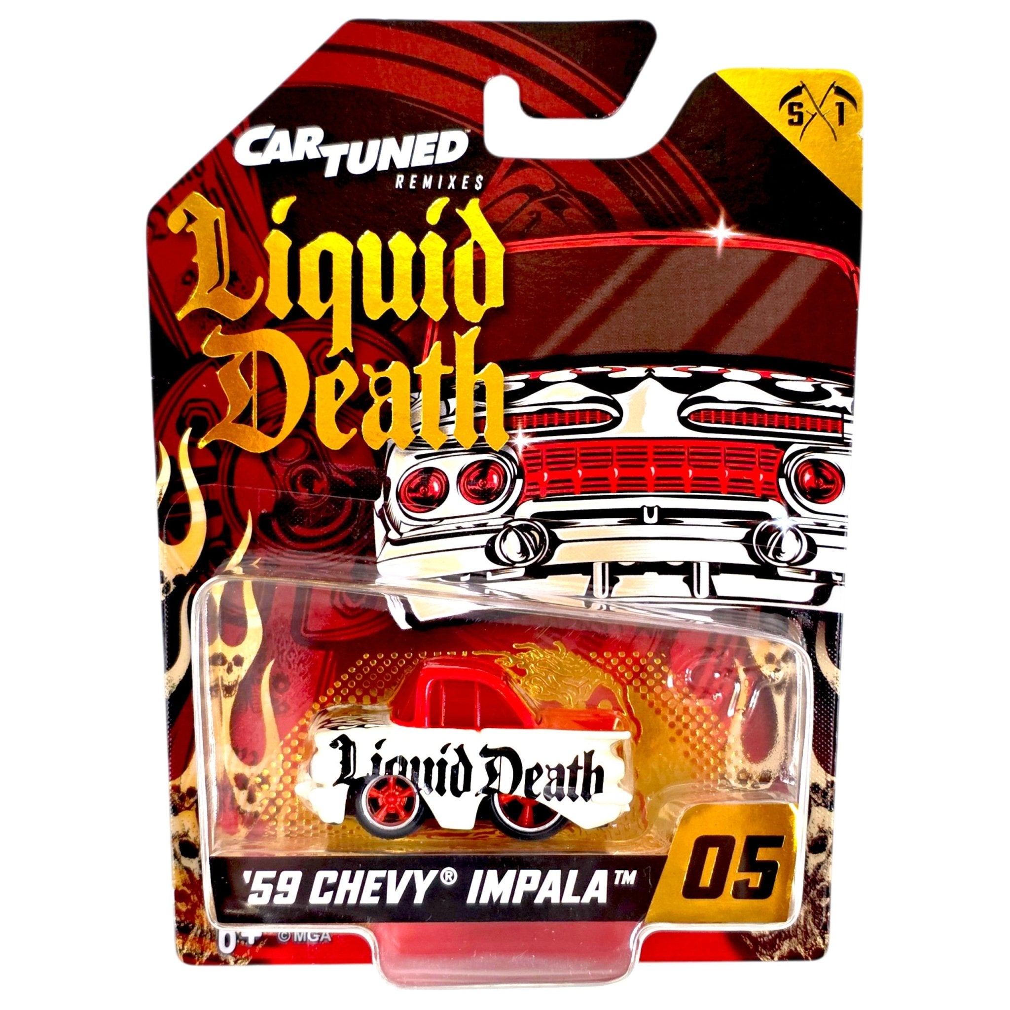 CARTUNED REMIXES Liquid Death ミニカー 8台セット CarTuned x Liquid Death - '59 Chevy Impala - 2026 Remixes Series