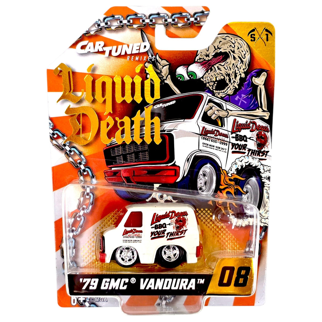 CarTuned x Liquid Death - '79 GMC Vandura - 2026 Remixes Series - Top CollectiblesDiecastMGA