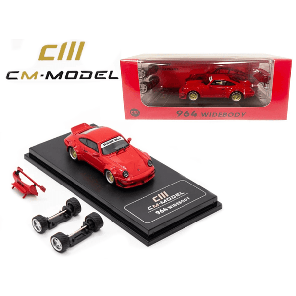 CM Model - Porsche 964 Widebody - Red - Top CollectiblesDiecastCM Model