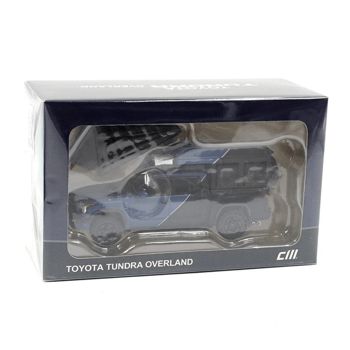 CM Model - Toyota Tundra Overload Camper - Black &amp; Blue - Top CollectiblesDiecastCM Model