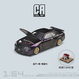 Cool Art - Nissan Skyline GT - R R34 w/ Engine Display - Midnight Purple - Top CollectiblesDiecastCool Art