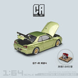 Cool Art - Nissan Skyline GT - R R34 w/ Engine Display - Millennium Jade - Top CollectiblesDiecastCool Art