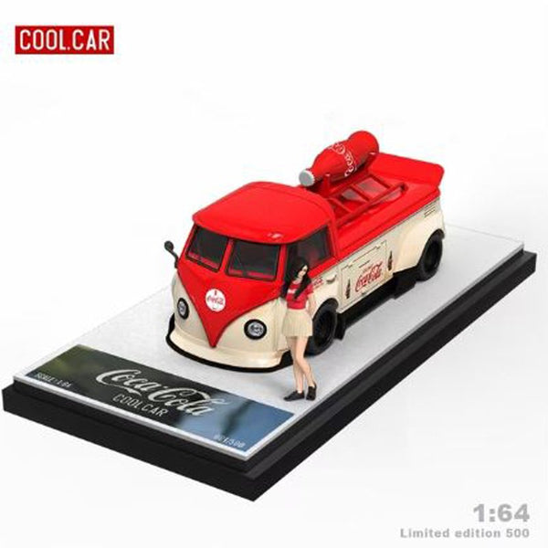 Cool Car - Volkswagen T1 Pickup "Coca - Cola" w/ Figure - Top CollectiblesDiecastCool Car