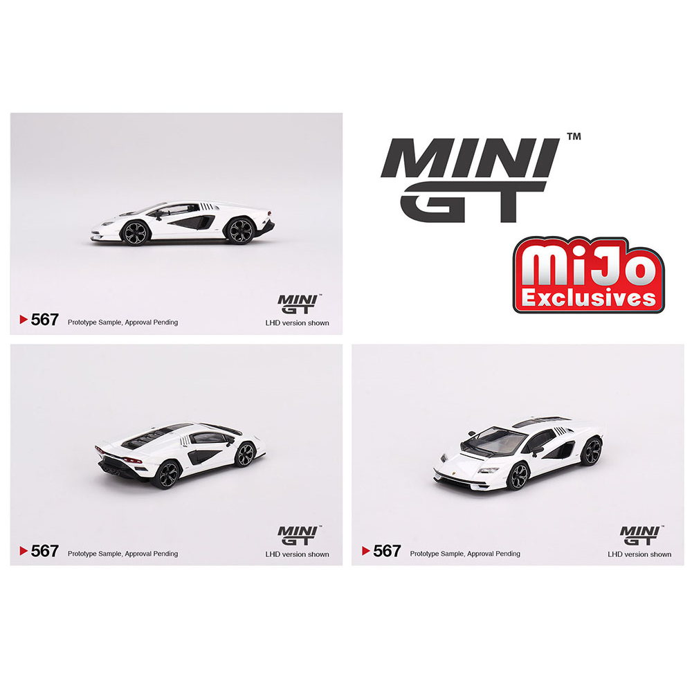 Mini GT - Lamborghini Countach LPI 800-4 - Bianco Siderale