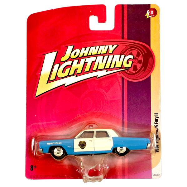 Johnny Lightning - 1967 Plymouth Fury II Metro Police - 2009 Forever 64 Series