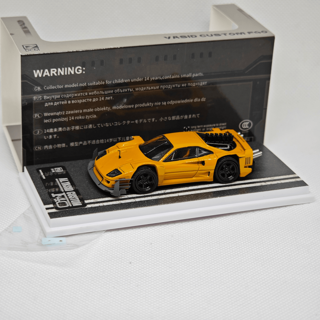 DCM - Vasid Custom F40 - Yellow - Top CollectiblesDiecastDCM