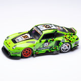 DCM x D.Bo - Porsche 911 (993) RWB Modified Ducktail - Green *Pre - Order* - Top CollectiblesDiecastDCM