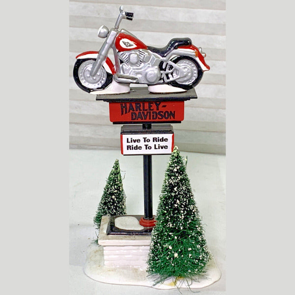 Department 56 - Harley - Davidson Sign - 1997 The Original Snow Village - Top CollectiblesDiecastDepartment 56