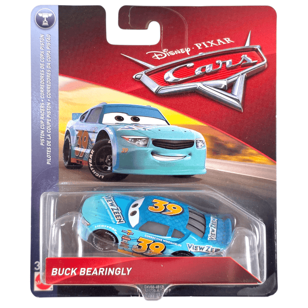 Disney Pixar - Buck Bearingly - 2018 Cars Piston Cup Racers Series - Top CollectiblesDiecastDisney Pixar