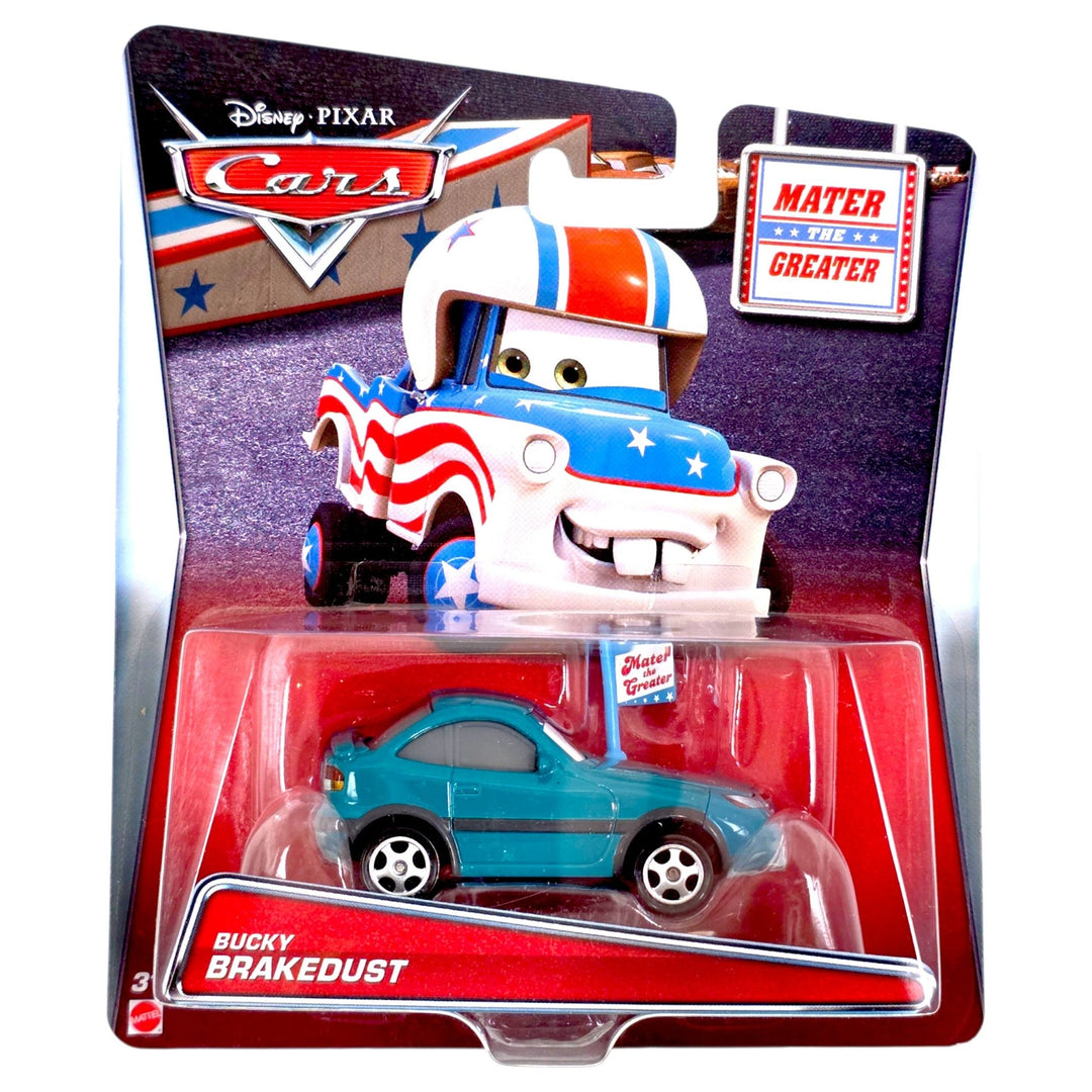 Disney Pixar - Bucky Brakedust - 2014 Cars Mater The Greater Series - Top CollectiblesDiecastDisney Pixar