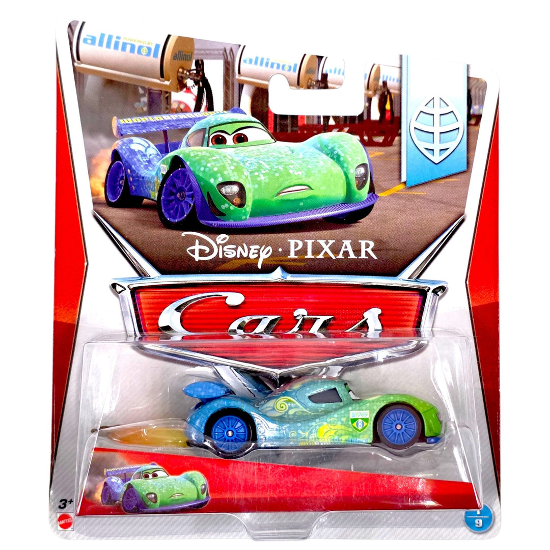 Disney Pixar - Carla Veloso with Flames - 2013 Cars Allinol Blowout Series - Top CollectiblesDiecastDisney Pixar