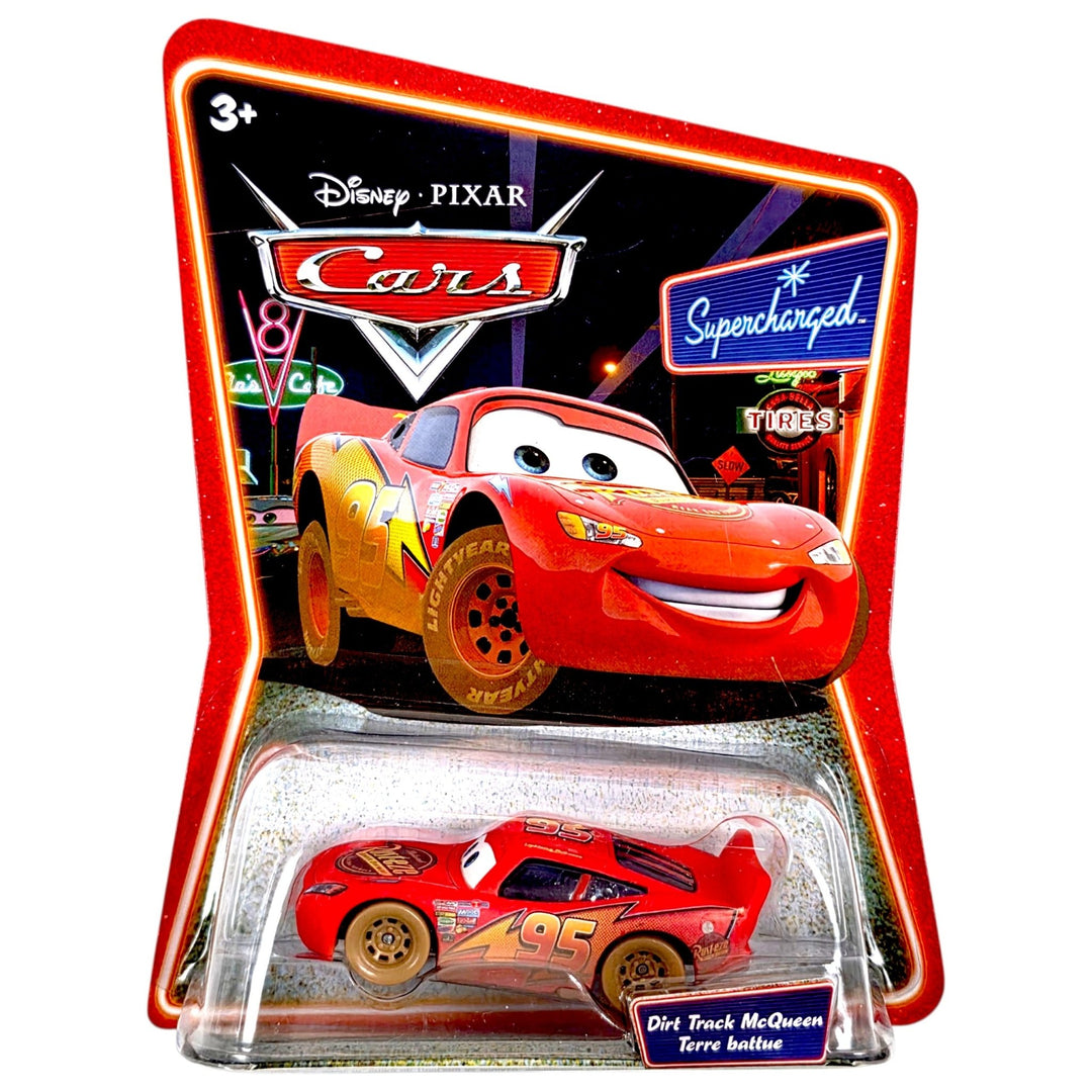 Disney Pixar - Dirt Track McQueen - 2006 Cars Supercharged Series - Top CollectiblesDiecastDisney Pixar